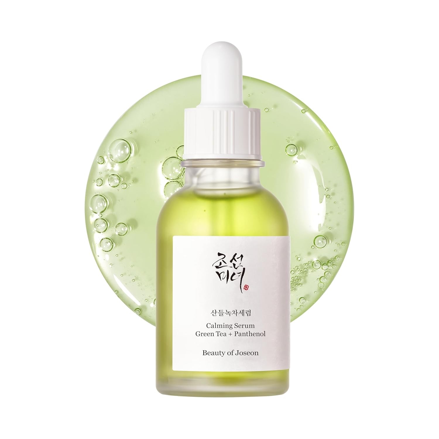 Beauty of Joseon green tea calming serum in a dropper bottle.